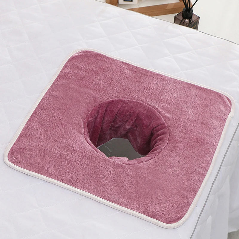 35 Velvet Thickened Beauty SPA Massage Table Planking Face Towel Qme Purple