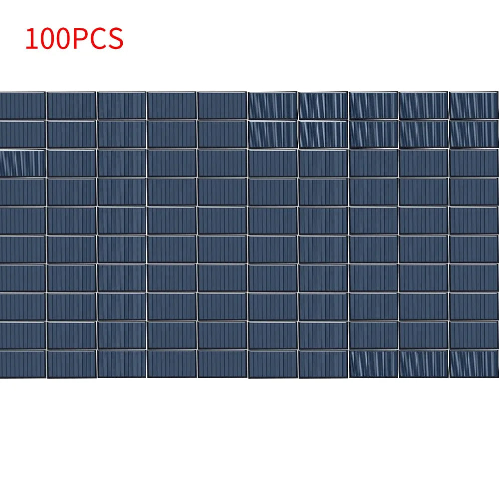 80x45mm 5V 75mA Zonnepaneel Drop Lijmraad DIY Zonne-Silicium Panelen Raad Polykristalline Tuin Licht Macht Accessoires Qme 100pcs