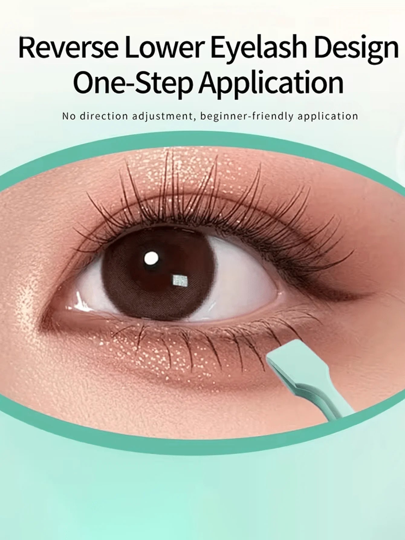 Professional Eyelash Extension Tweezers Flat Head Design That Fits Qme