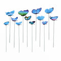 Colorful Butterflies Garden Stake Yard Planter Butterfly Stakes Qme Bule