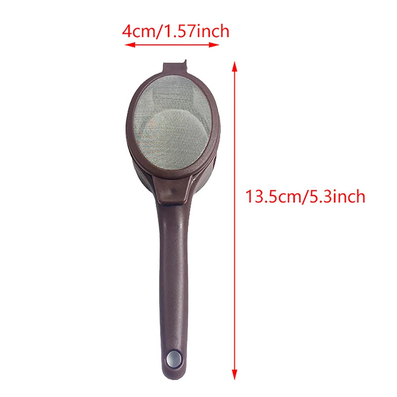 Reusable Loose Leaf Strainer Bag Coffee Capsule Powder Filter Spoon Qme 1PC
