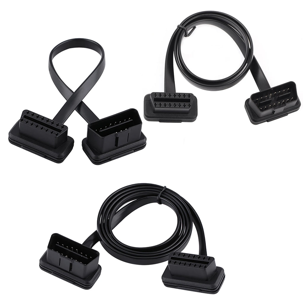 Diagnostic Extension Adapter Car Auto 16 Pin Male to Female OBD Extension Cable Diagnostic Adapter 16 Pin Male to Female Cable Qme