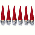 6 Home Christmas Elf Dwarfs Faceless Doll Wine Bottle Covers Qme Red