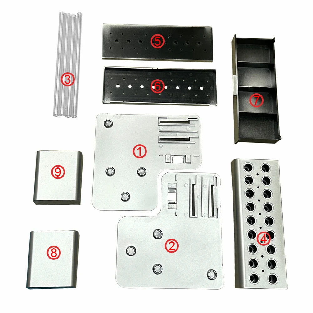 Multifunctional Maintenance Storage Box Desktop Screwdrivers Tweezers Qme