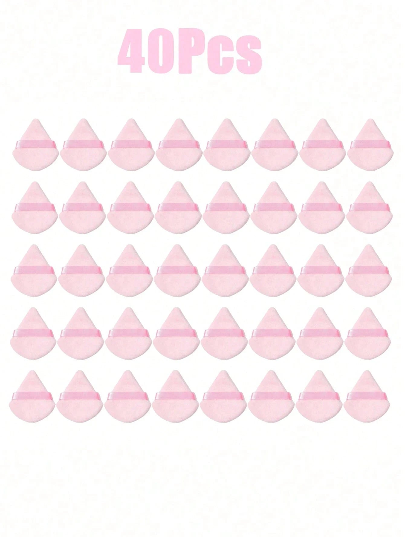 50 24 15 5 1 Triangular Powder Puff Reusable Multi-functional Makeup Qme 40Pcs