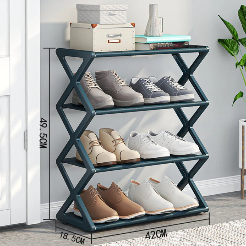 Entrance Storage Simple Multi-functional Student Dormitory Home Shoe Qme one size Dark green