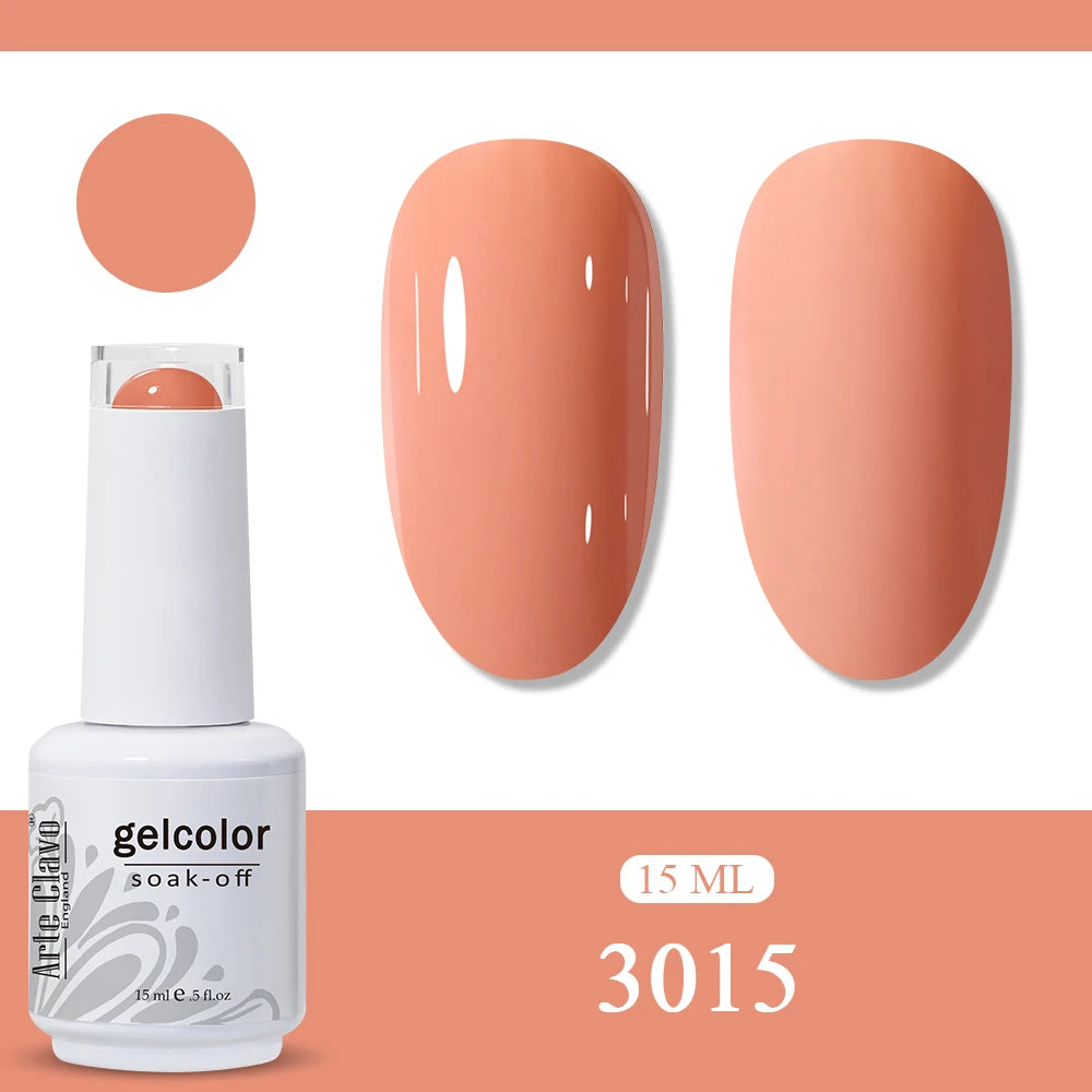 Arte Clavo Amber Gel Nail Polish Translucent Vintage Jelly Semi