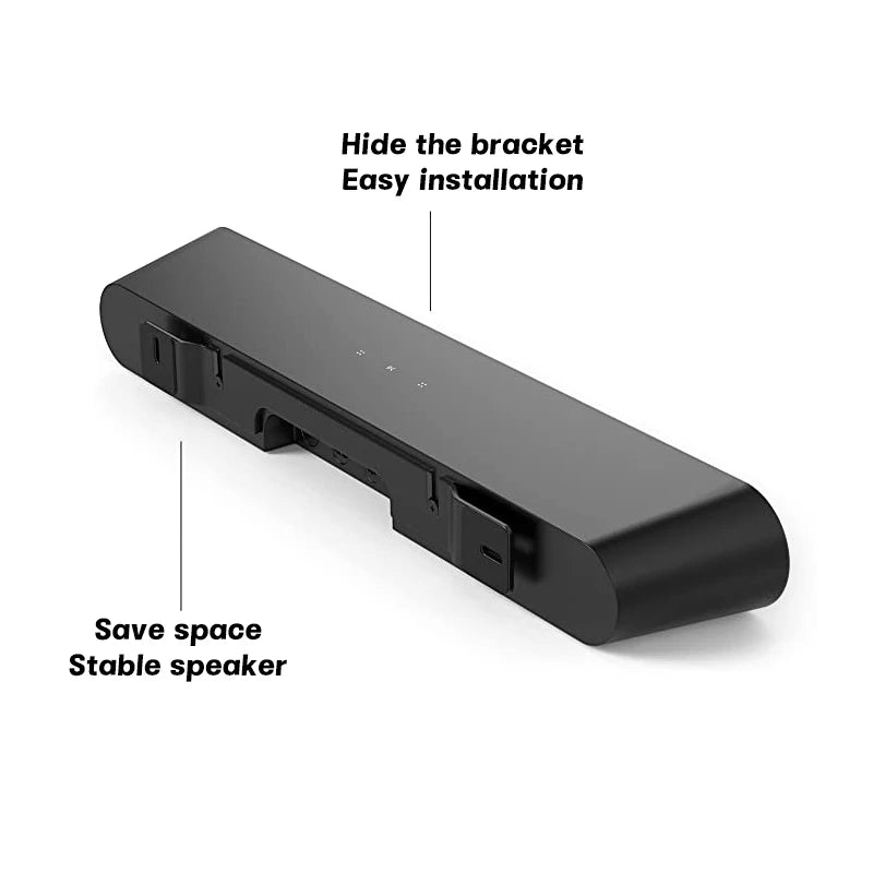 Soundbar Wall Mount Bracket Floating Mounting Accessories Sonos Ray Qme