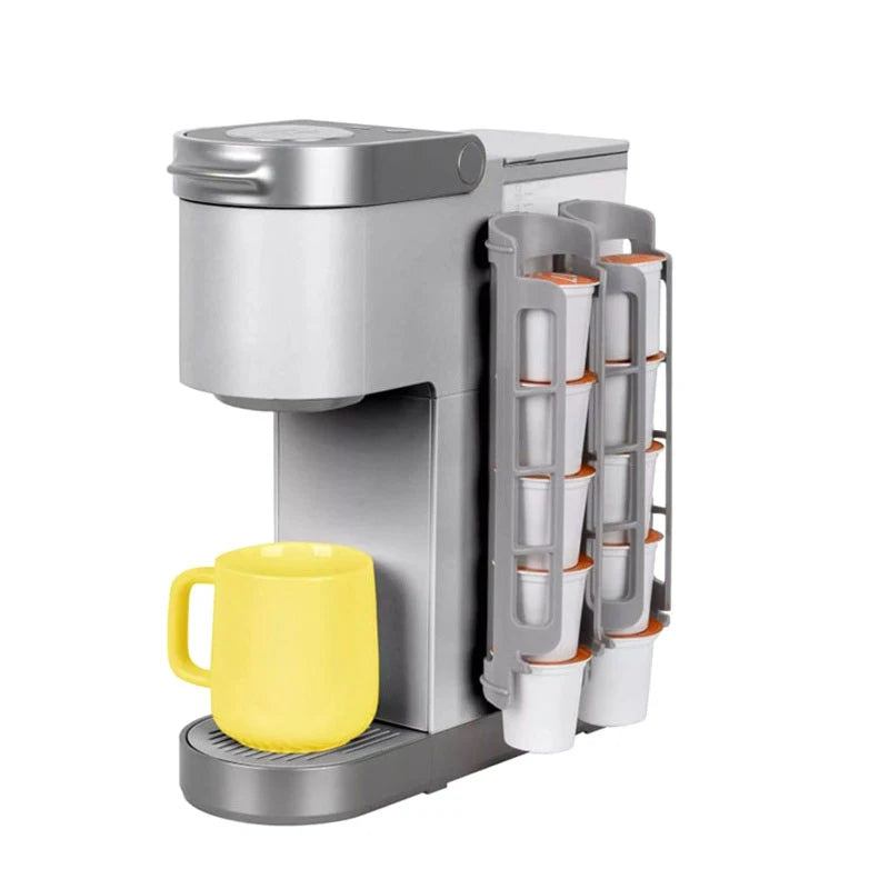 Compatible Keurig Coffee Makers Dual-compartment Organizer Pod Holder Qme