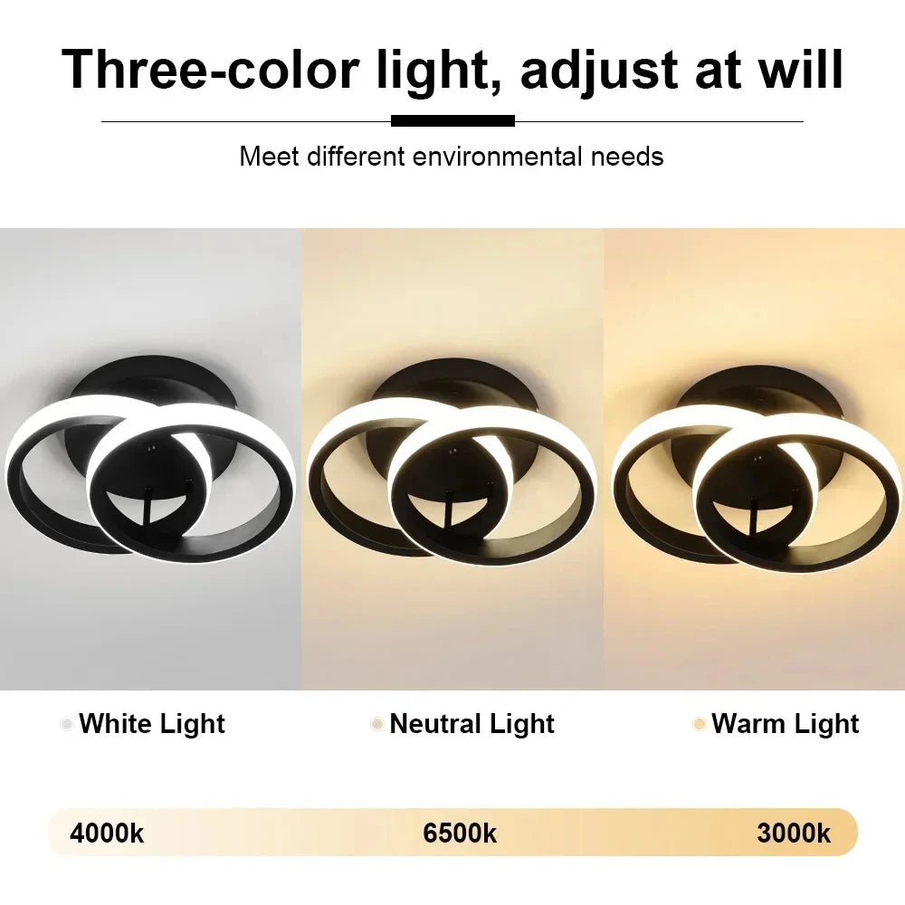 Nordic LED Ceiling Chandeliers Lighting Black White Luxury Dining Living Room Bedroom Island Light Indoor Ceiling Lamp Qme