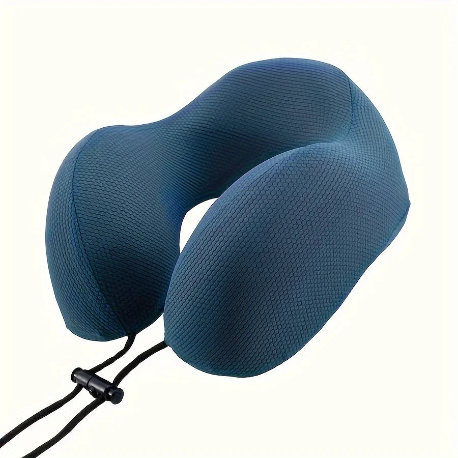 Cervical Pillow Outdoor Camping U-shaped Memory Cotton Travel Storage Qme green