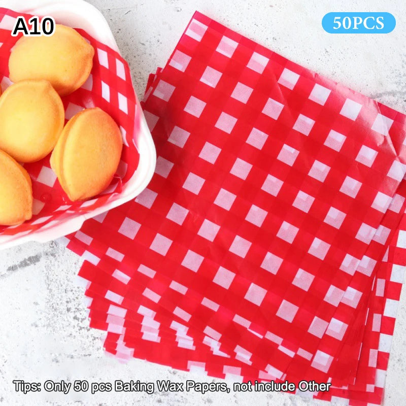 Non-stick Cake Burger Chips Wrapping Papers Food Grade Baking Wax Qme A10
