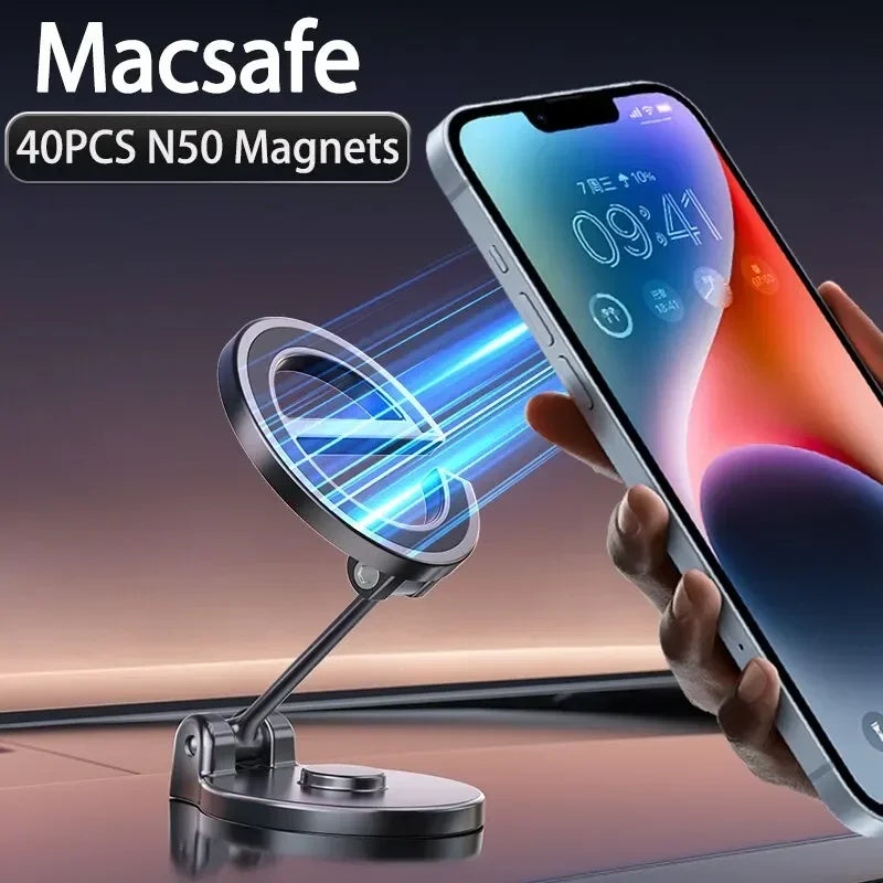 1080 Rotate Magnetic Car Phone Holder Stand Magnet Car Mount Support GPS Mobile Bracket in Car For Macsafe iPhone Samsung Xiaomi Qme