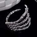 New Punk Dark Skull Ghost Claw Bracelet Men and Women Trendy Goth Personality Hip-hop Cuffs Hair Ring Hallowen Gift Qme 1