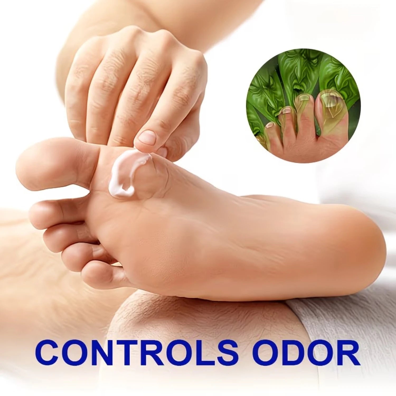 Moisturizing Foot Cream - Controls Odor, Firming with Hyaluronic Acid & Niacinamide, Lating Fragrance for All Skin Qme