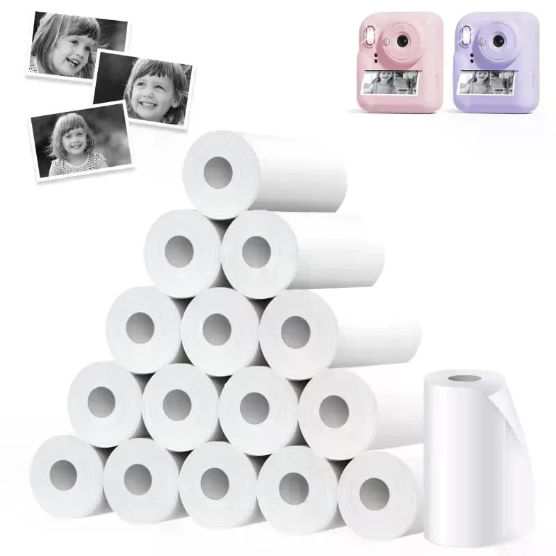 Student Use Thermal Paper Rolls 57x25mm Non-toxic Kids Instant Camera Qme