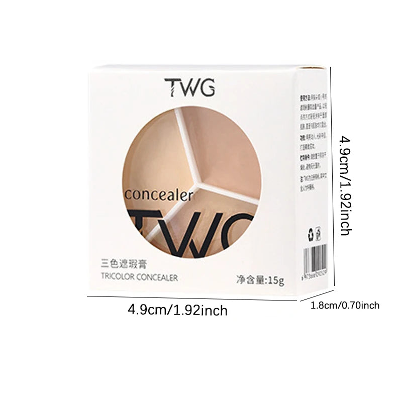 Three Concealer Durable Waterproof Covering Pockmarks Natural Matte Qme