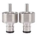 2PCS Stainless Steel Carbonation Cap Forced Carbonation PET Bottle Filling CO2 Coupling Cap for Soda Beer Soda Carbonation Cap Qme Stainless Steel