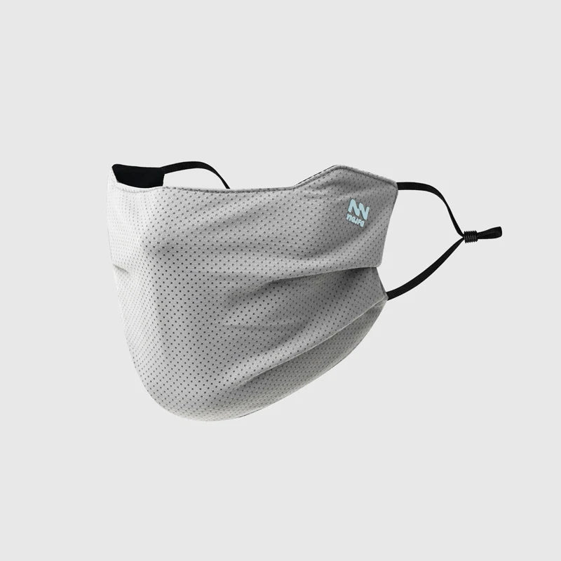 Sun Protection Face Mask For Men Reusable Breathable UV Face Shield Solid Color Washable Face Mask Summer Cycling Face Mask Qme Light gray