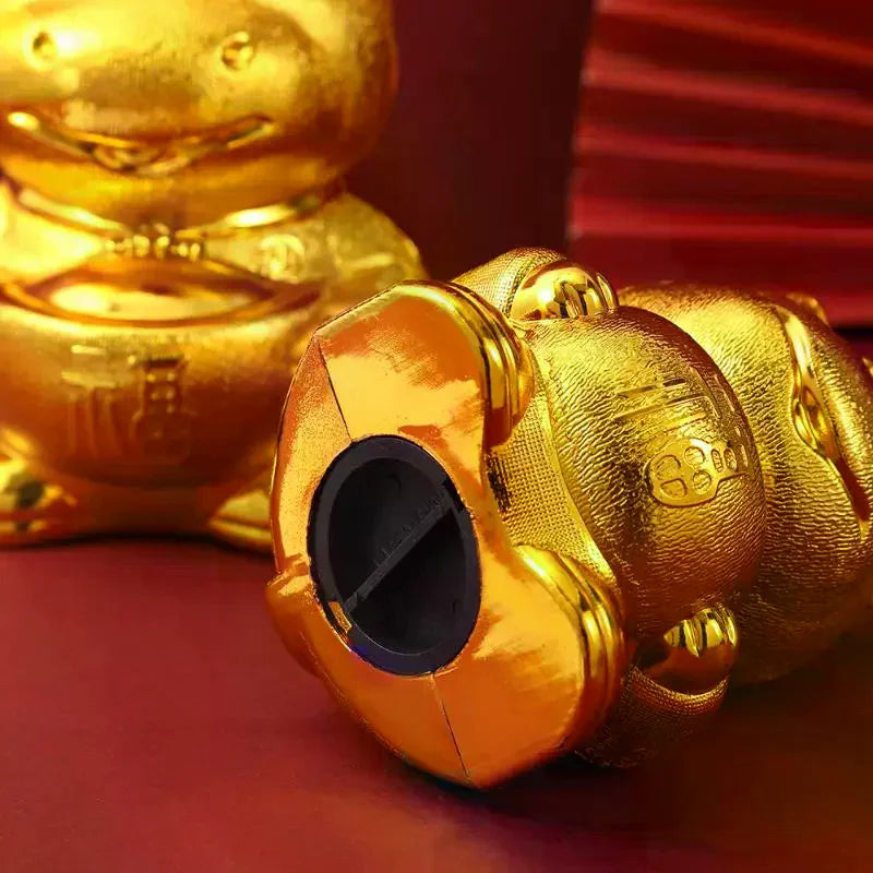 Creative Horse Ornament Lucky Traditional Home Statue Ingot Can Be Rotated Home Decoration Office Desktop Decoration Qme