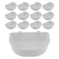 15Pcs Hanging Cage Feeder Pet Bowl Kennel Food Water Cup Puppy Dog Cat Rabbit Bird Grey Leakproof Hanging Pet Bowl Qme Default Title