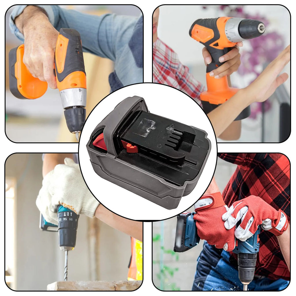 Silicone Protective Cover Case Compatible With 18V 3.0Ah 4.0Ah 5.0Ah Power Tool Battery 12X8.5X7.5（cm） Qme