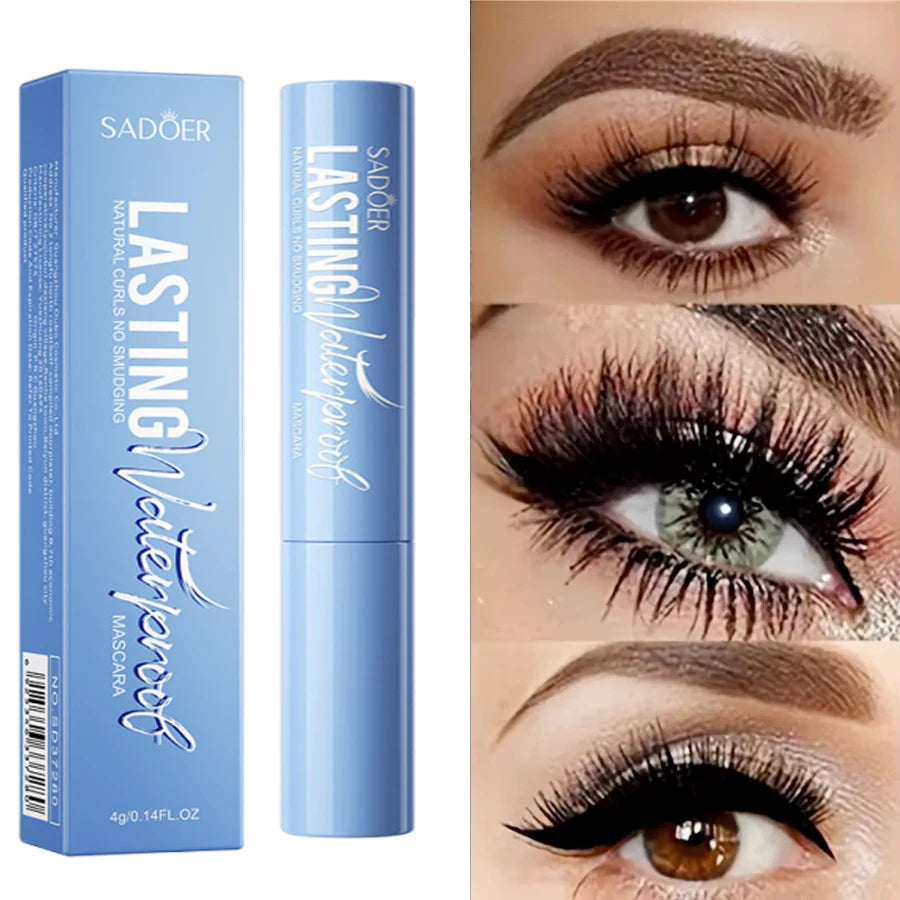 5D Waterproof Mascara Lengthening Eyelashes Women's Make-up Waterproof Mascara Black Silk Fibre Mascara Korean Cosmetics New Qme