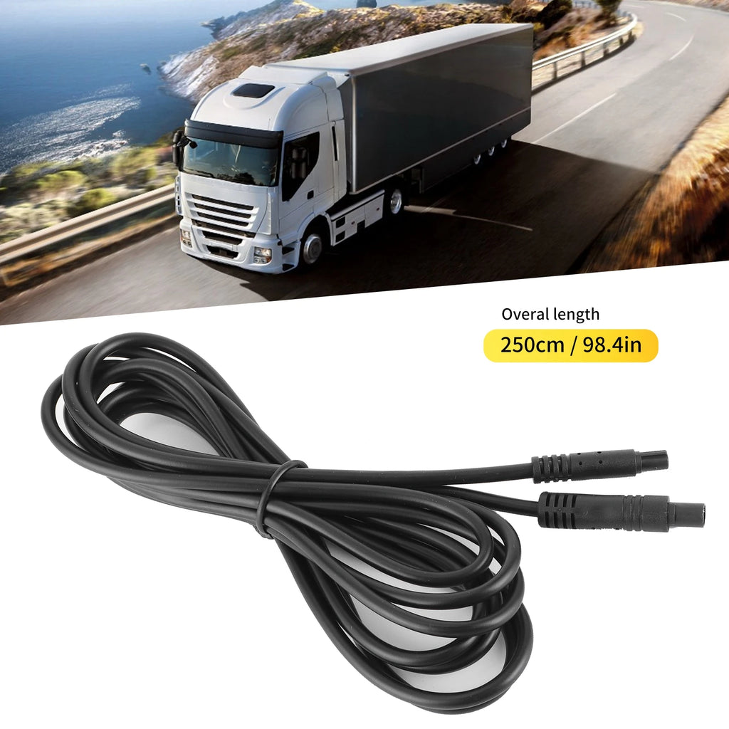 Rearview Camera Wire 8.2ft 5Pin Rearview Camera Extension Cable Male to Female Car Rear View Line Backup Camera Line Qme
