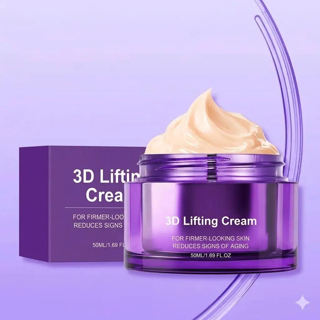 3D Face & Neck Lifting Cream,Skin Deep Hydration Firming Moisturizing Nourishing ,Improve Elasticity,Korean Skincare Face Care Qme
