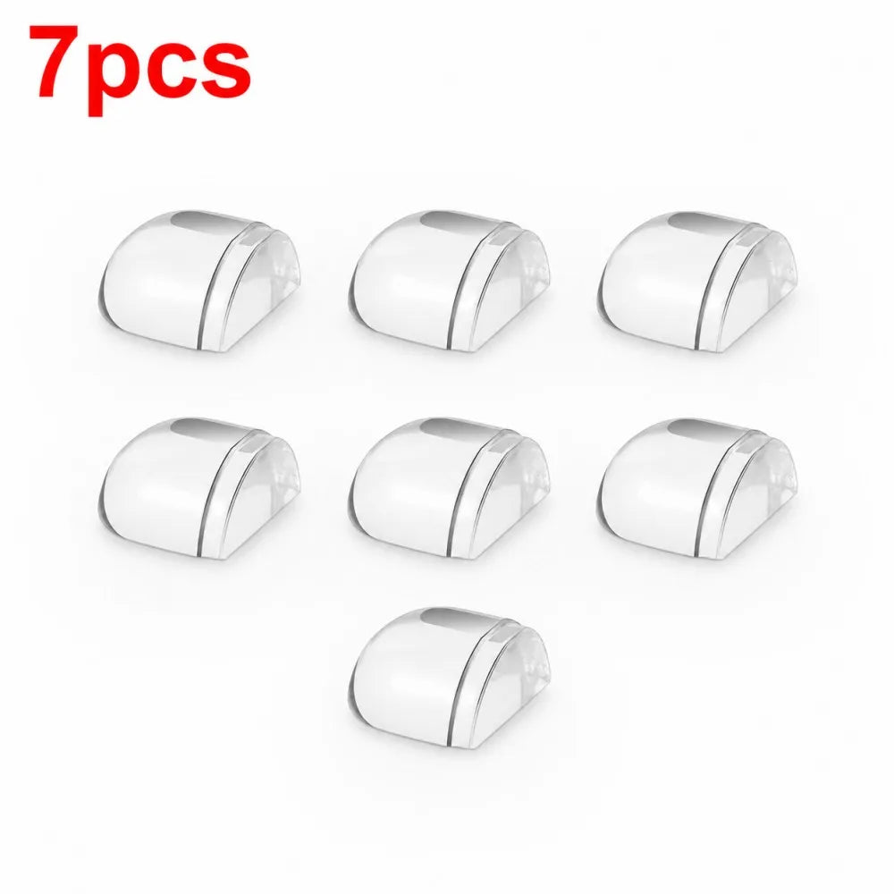 Transparent Silicone Doorstop for Door Self Adhesive Wall Protector Rubber Bumper Pad For Door Handle Cabinet Corner Furniture Qme 7pcs