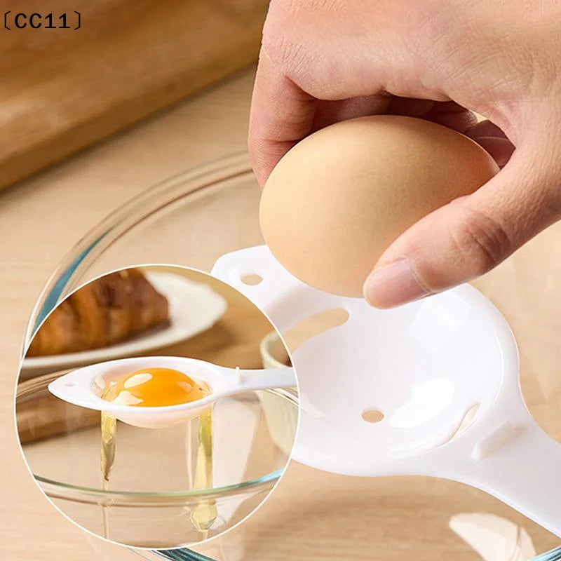 Extended Handle Egg White Separator Yolk Filter Kitchen Cooking Qme