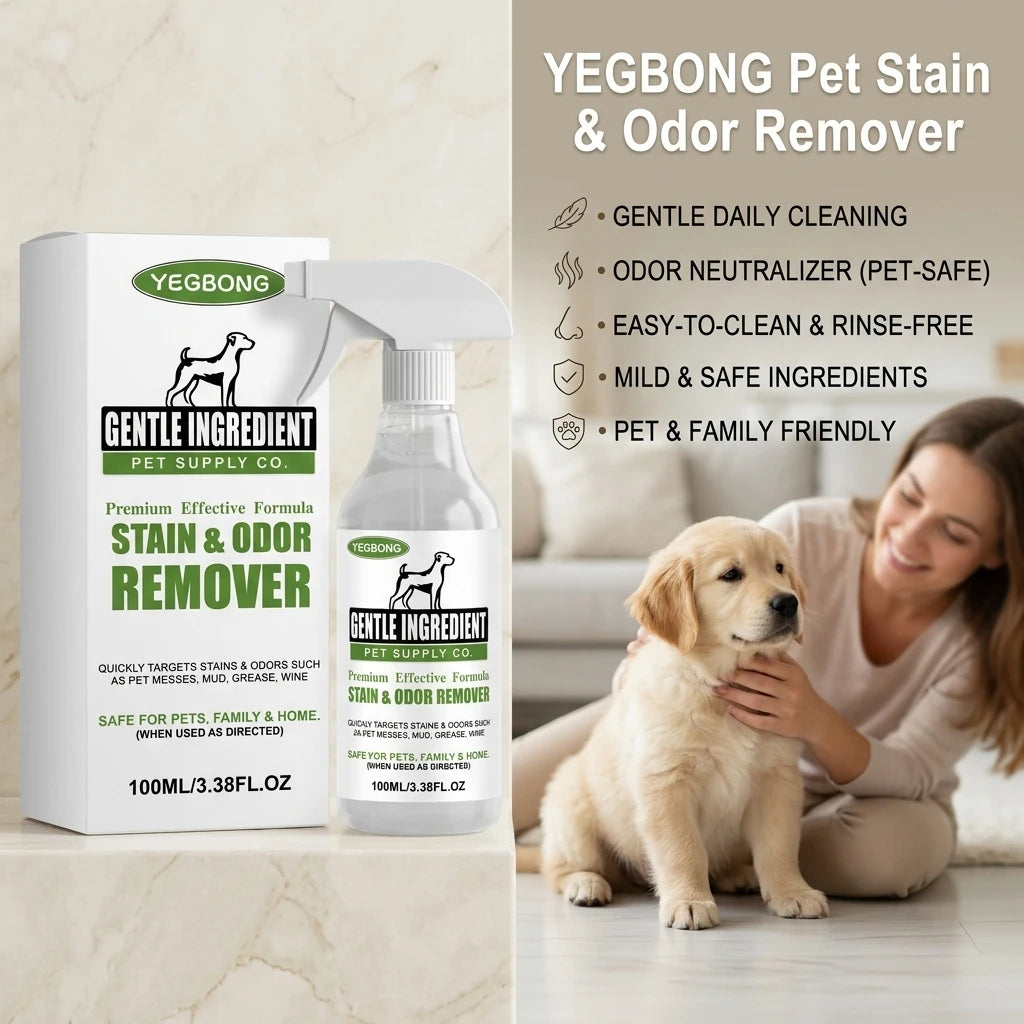 Pet Stain & Odor Cleaning Spray Remove Stubborn Dirt Eliminate Urinary Odor Non-irritating Safe Formula Pet Deodorizing Cleaner Qme