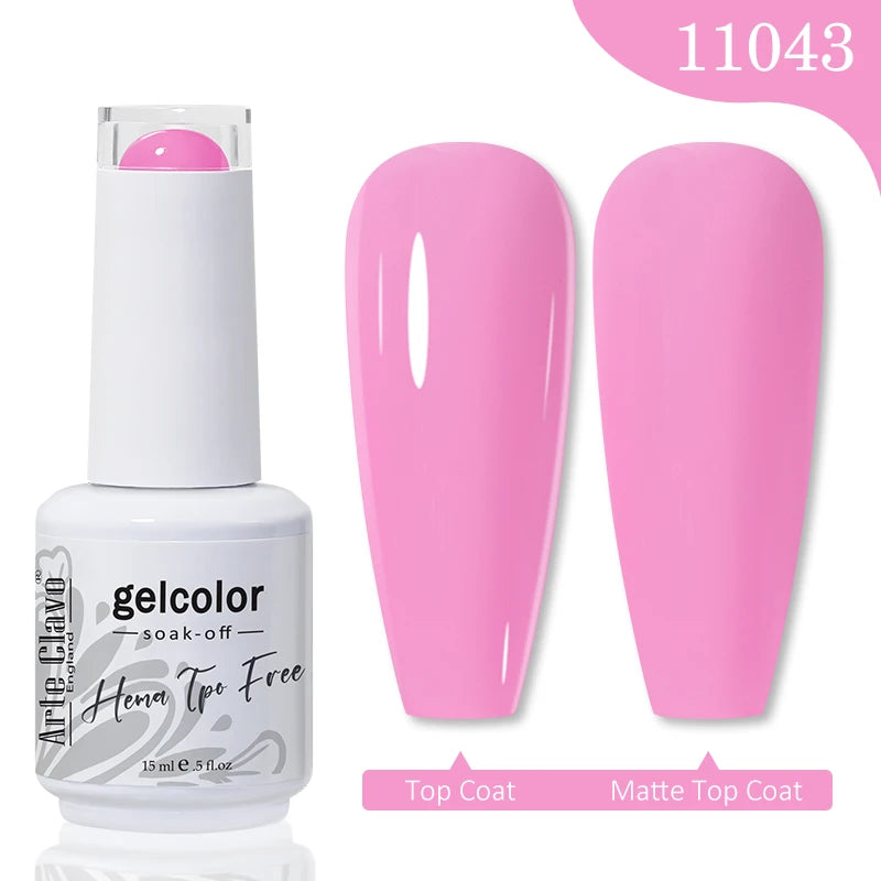 Arte Clavo Jelly Series Semi-transparent Light Pink Peach Gel Nail