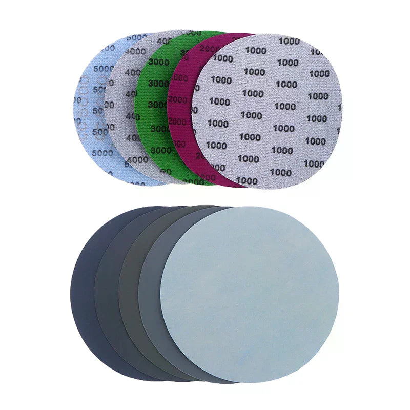 15/25Pcs 5 Inch 1000 2000 3000 4000 5000 Grit Sandpaper Discs Dry Wet Grinding Sanding Discs For Metal Wood Polishing Tools Qme