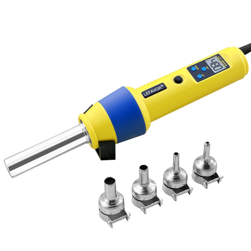 110V 220V LCD Digital Heat Air Gun Desoldering Soldering Station Qme 8508 EU plug 220V