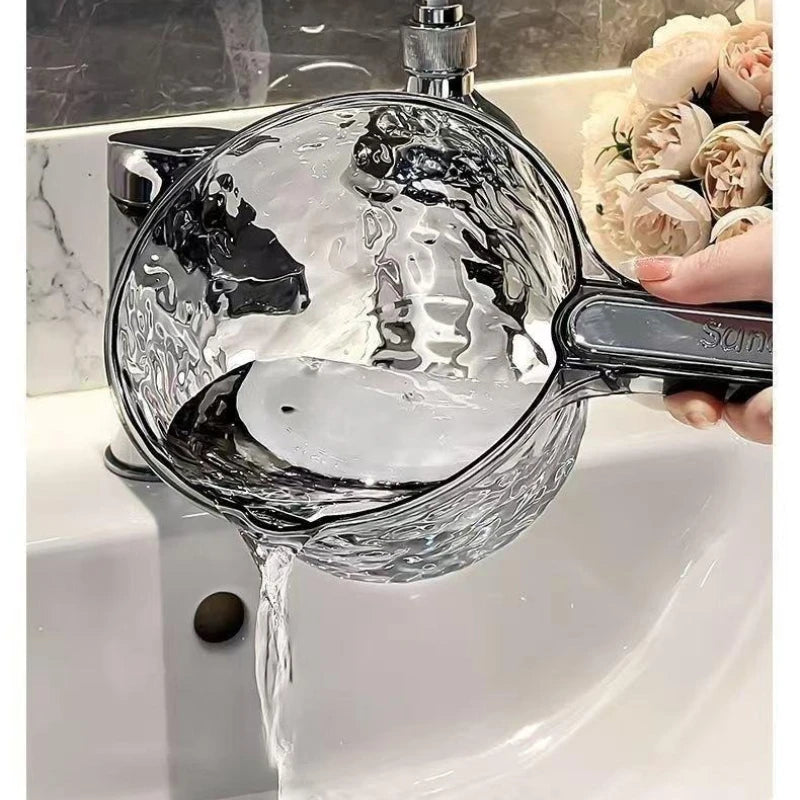 Extra Thick Water Scoop Kitchen Household Plastic Long Handle Large Qme