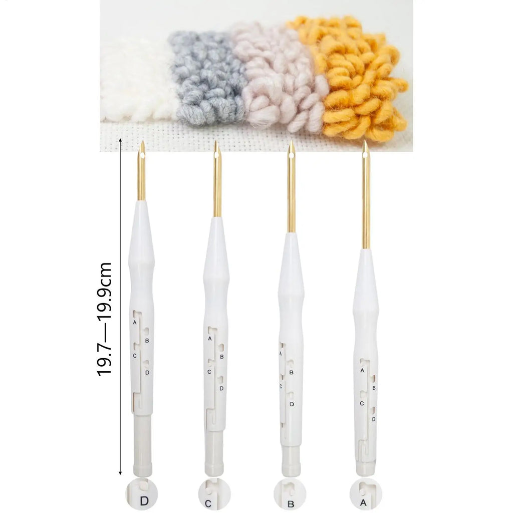 Embroidery Punch Tool Adjustable Needle Adults Beginners Art Crafts Qme