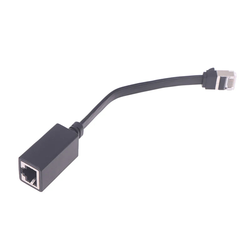 90 Degree CAT7 Network Extension Cable Flat Ultra Right Left Angle Qme