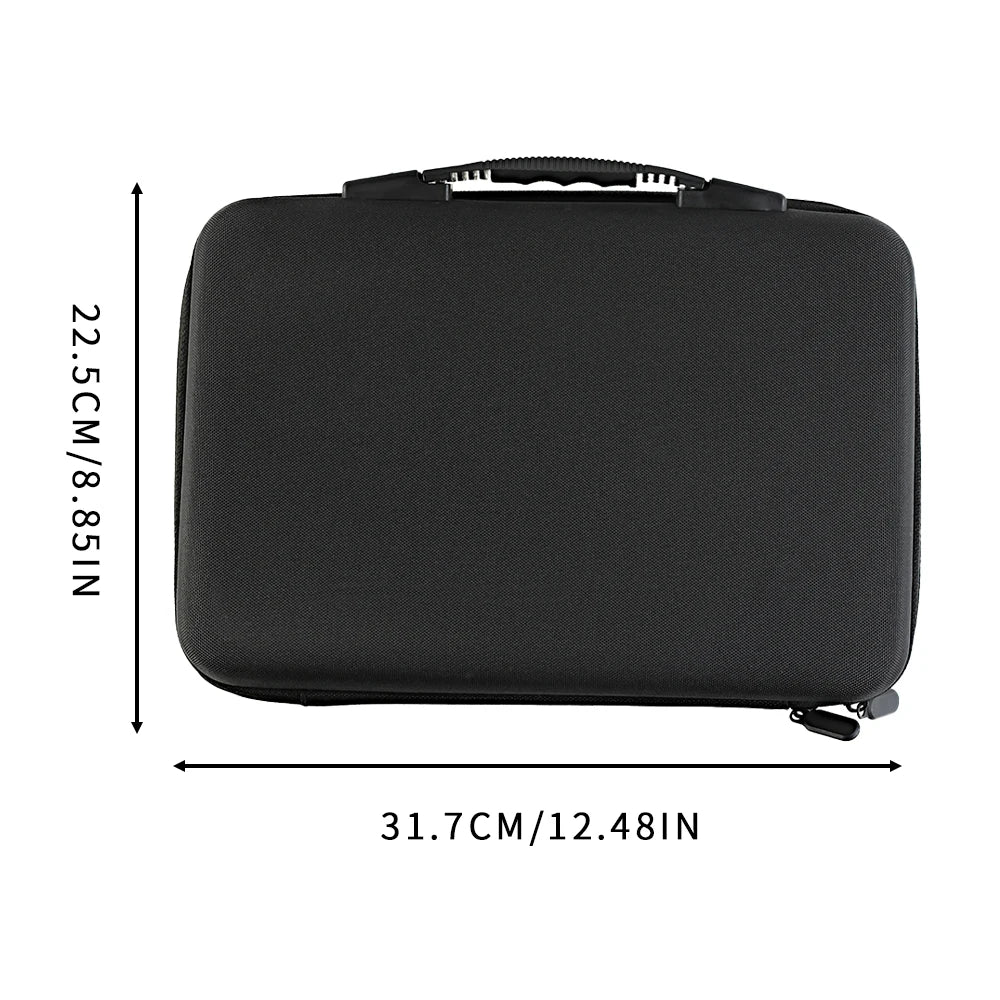 Portable One ToolBox Impact Resistant Tattoo Kit Case Safety Instrument Storage Suitcase for Travel And Professional Use Qme Black Empty Case