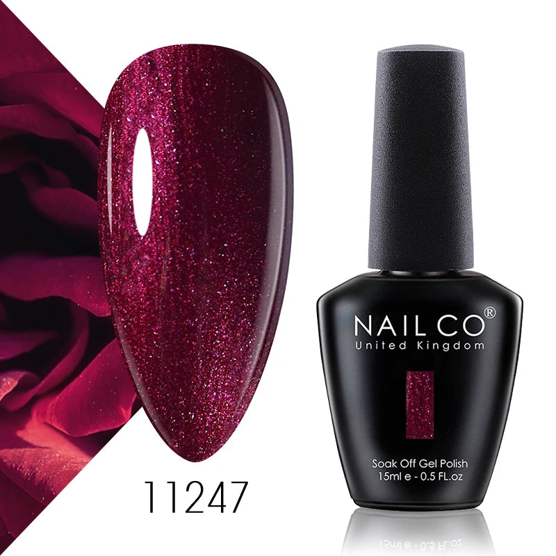 NAILCO 131 Colors Nail Gel Polish Off LED Semi Permanant Art Hybrid