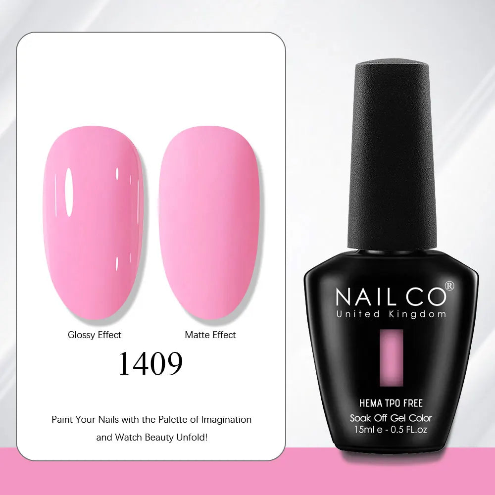 NAILCO Gel Nail Polish Nails Semi-permanent UV Varnish Glitter Glass