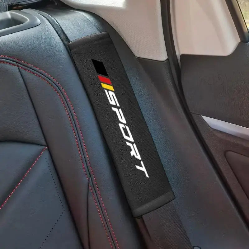 P1 Soft Comfortable Car Seat Belt Cushions Personalized Fashionable Qme Black