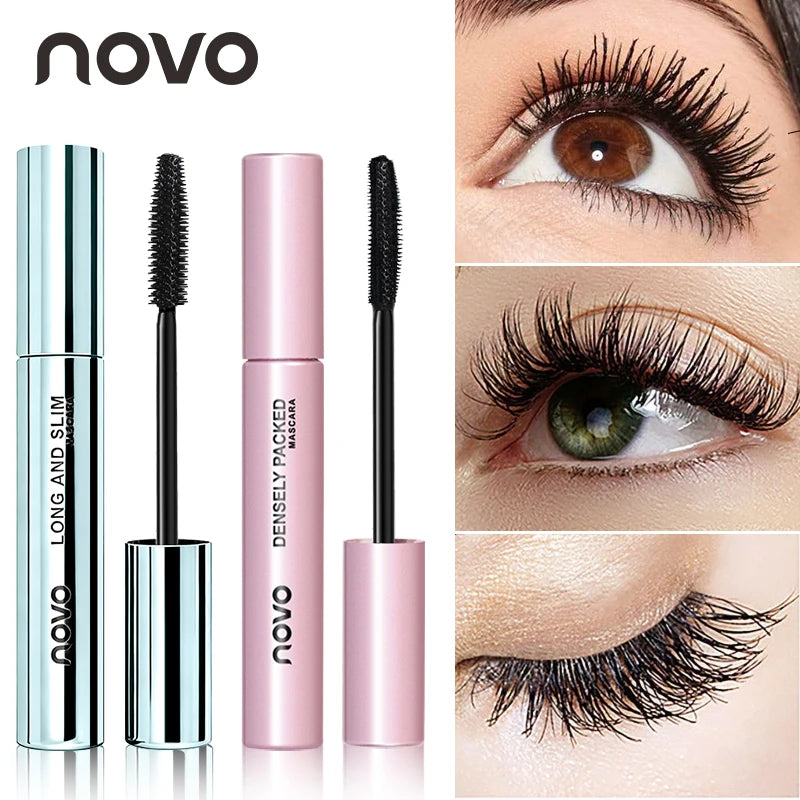 Long Lasting Black Mascara - Intense Length & Volumizing,Waterproof, mudge-Proof,Quick-Dry,Clump-Free,Curling Styling For Bold Qme
