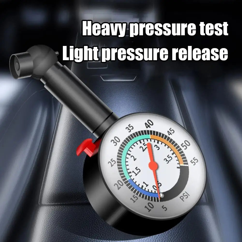 Car Tire Pressure Gauge Tyre Deflation Pointer Auto Tire Inflation Pressure Gauge Measurement High Precision Meter Detector Qme