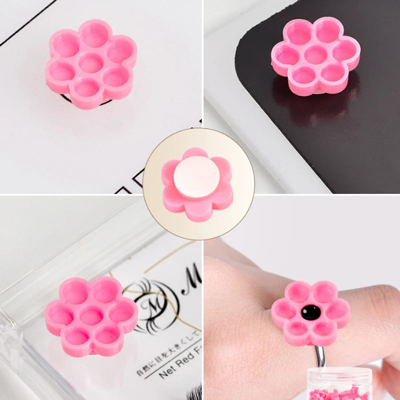 Box Self Adhesive Eyelash Extension Glue Cups Delay Cup Grafting Qme