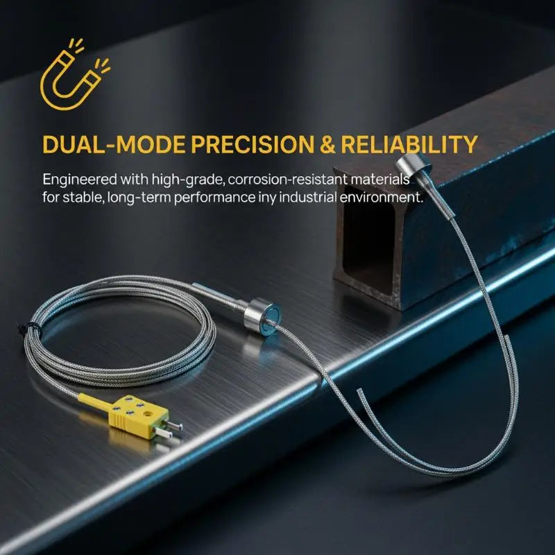 1250 °C Degree High Temperature Sensor Thread EGT Stainless Steel Probe K Type 1m Thermocouple Tube Temperature Controller Qme
