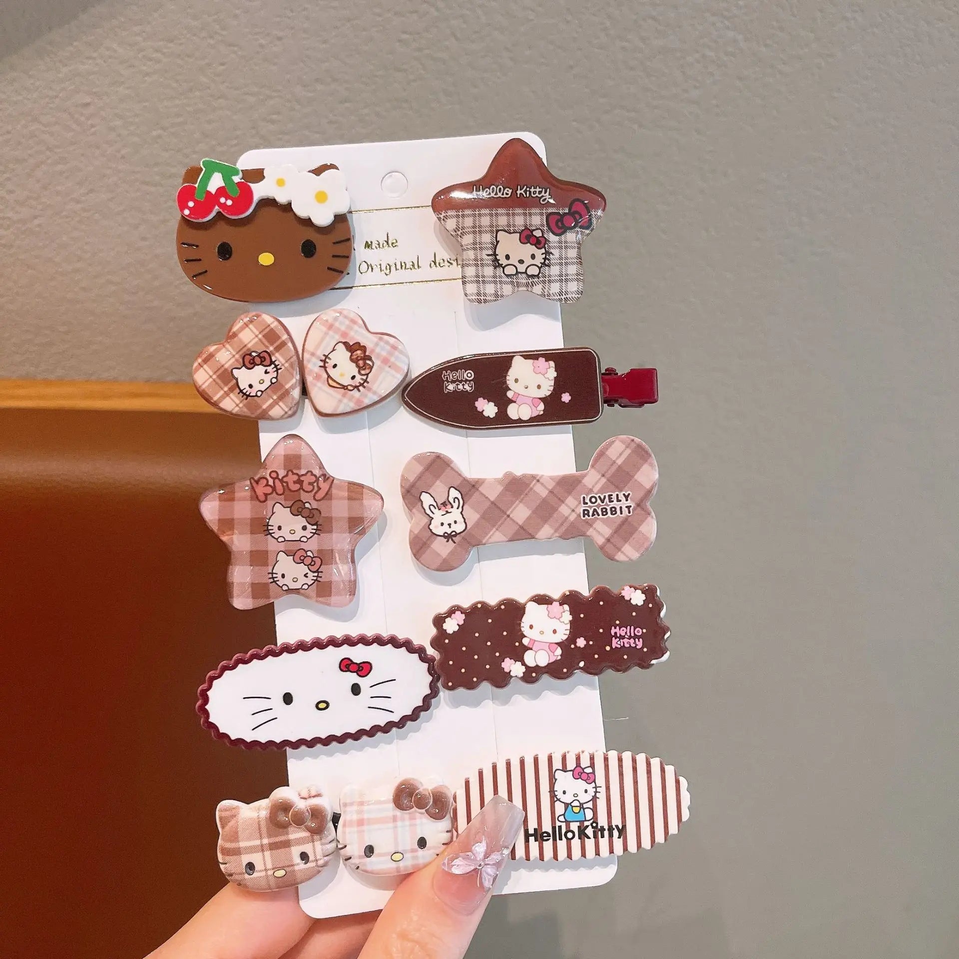 Hello Kitty Cartoon Hair Clip Cute Hair Accessory New Style Forehead Bangs Clip for Students Qme 3