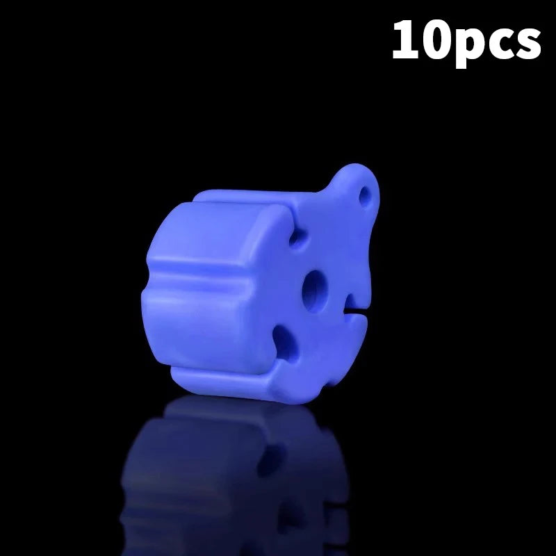 5 Portable Fishing Rod Holder Ball Bundle Storage Accessories Tie Qme 10pcs Blue