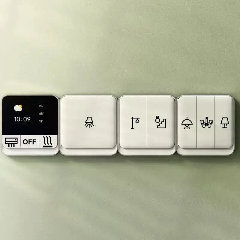 1PCS Clear Transparent Light Switchs Label Sticker Waterproof Switchs Panel Labels For Home Office Bedroom Kitchen Qme
