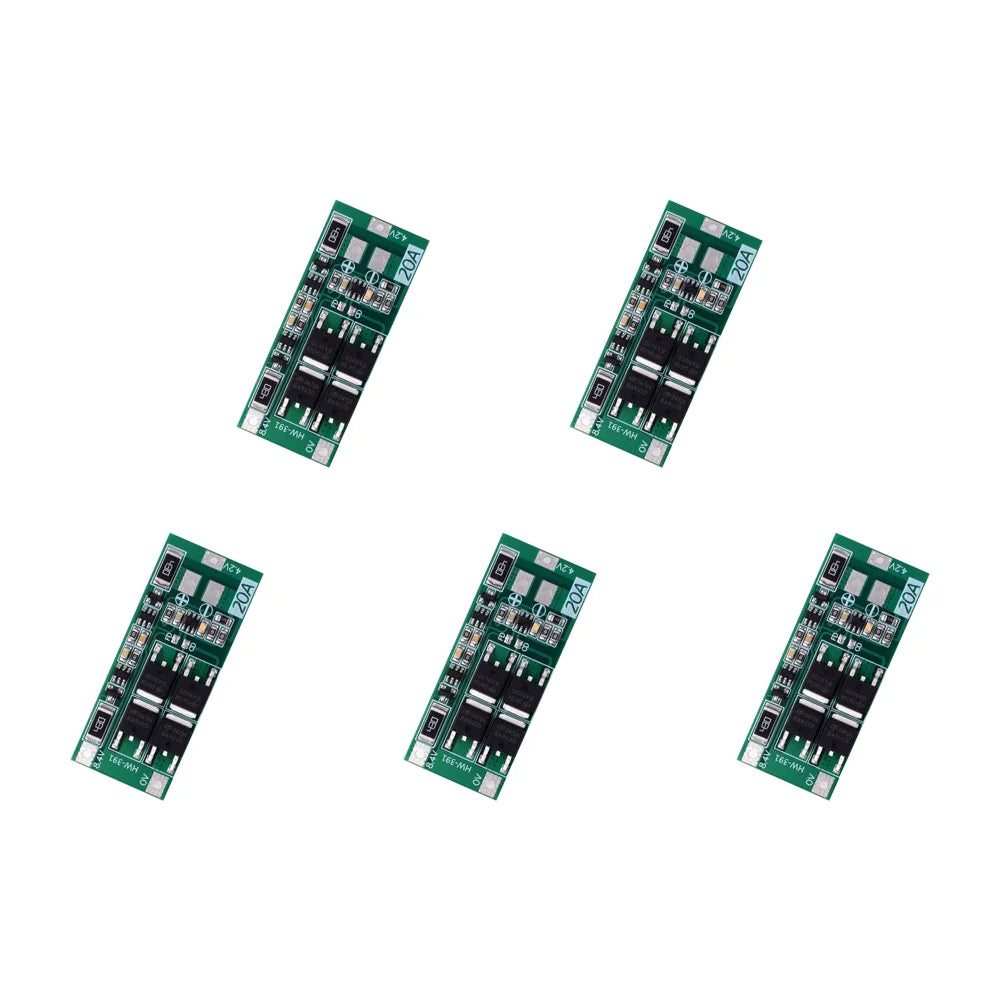Charging Board Charger Module HW-391 2S 20A Lithium Battery Protection Board 18650 BMS Board Module Balance Qme 5PCS